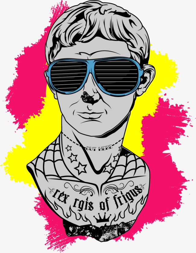 650x838 Vector Hand Drawn Characters Tide, Vector, Hand Painted, Trend