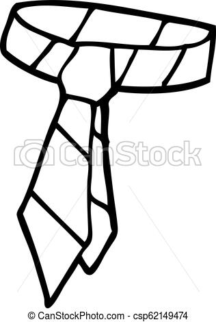 316x470 Line Drawing Cartoon Striped Tie