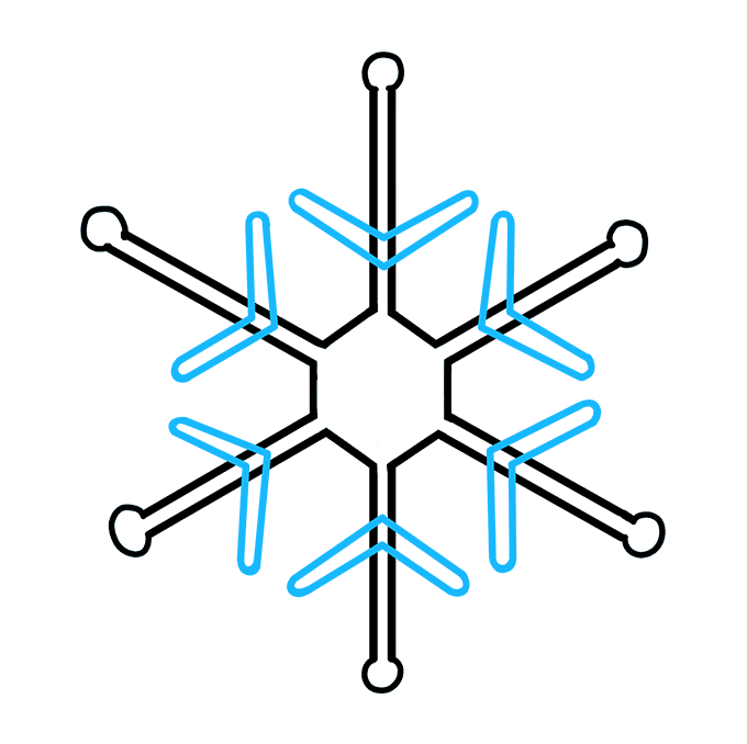 680x678 How To Draw A Snowflake