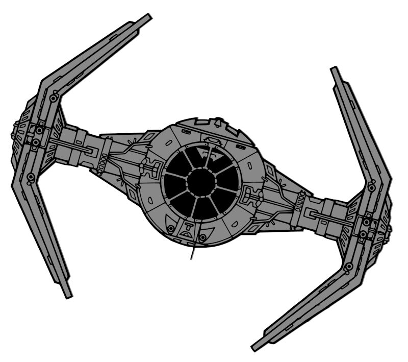 800x709 Star Wars Tie Fighter Coloured Vinyl Decal Sticker Ebay