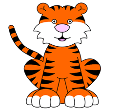 250x226 Cartoon Tigers Step