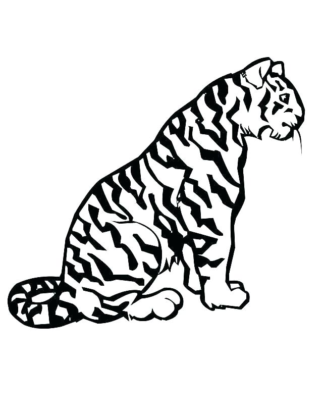 640x828 Tiger Cubs Coloring Pages A Cute Cartoon Drawing Of Tiger Cub