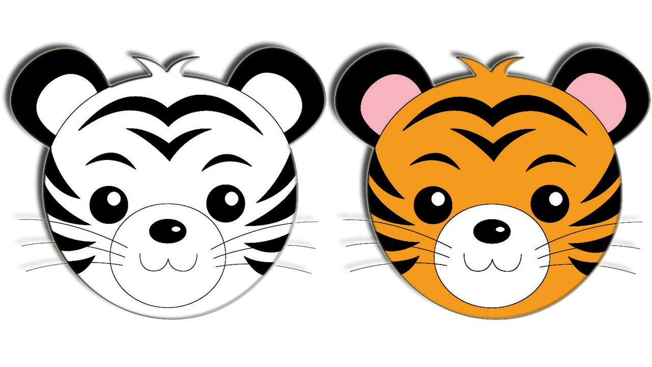 1280x720 Tiger Drawing Cartoon And Tiger Drawing Cartoon Tiger Drawing