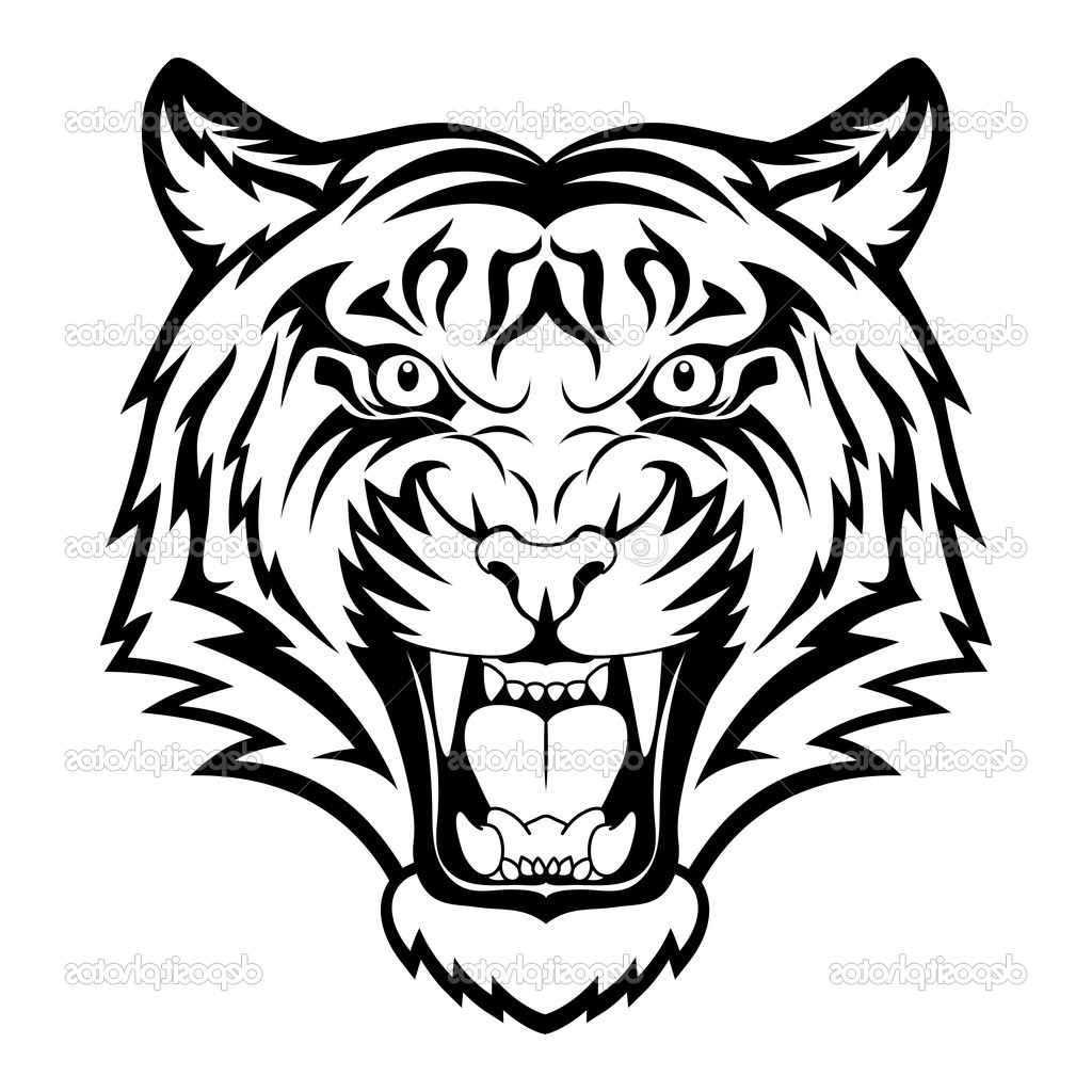 1024x1024 Tiger Face Drawing How To Draw A Easy Step