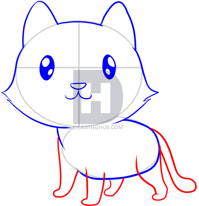 696x720 How To Draw A Tiger For Kids, Step