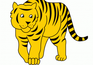 300x210 Kids Tigers Drawing Cartoon How To Draw A Cartoon Tiger