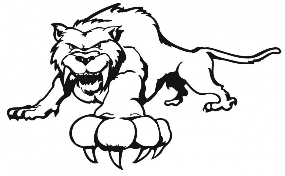 940x580 Saber Tooth Tiger Drawing For Kids