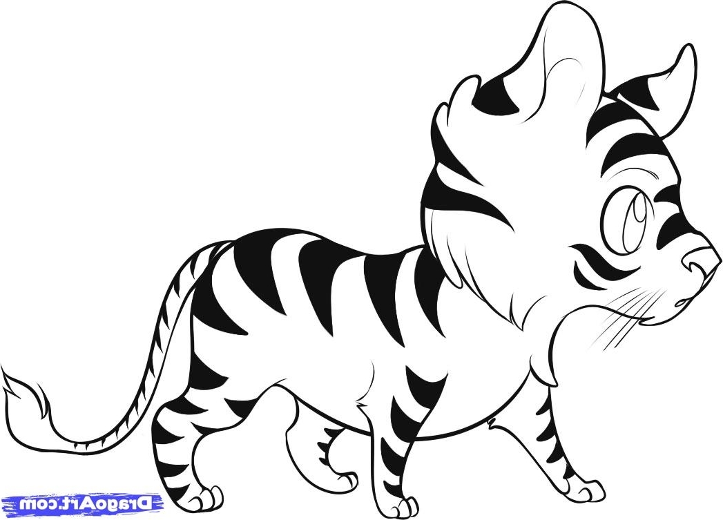 1047x753 Tiger Drawing Easy
