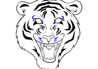 200x140 Tigers Drawing Outline Transparent Png Clipart Free Download