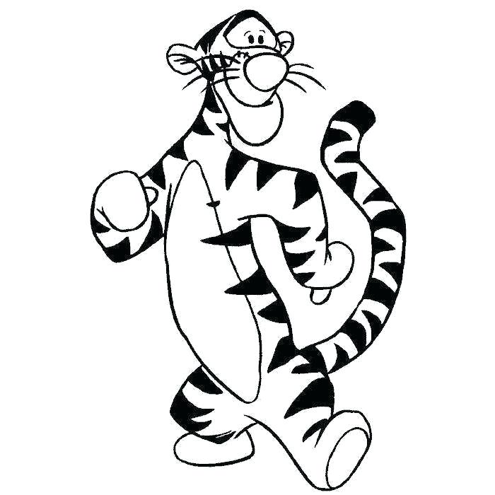 700x700 Tigger Outline Tiger Template Tiger Outline Images