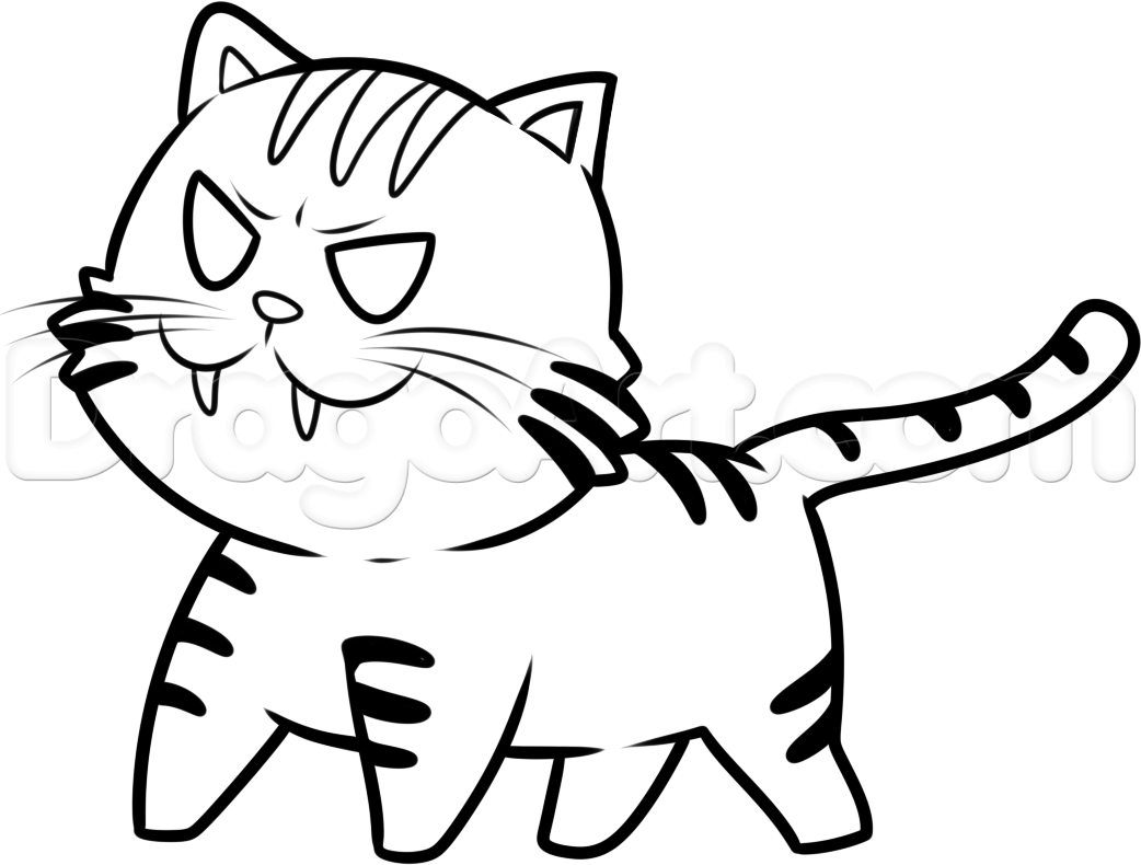 1042x790 How To Draw Palmtop Tiger From Toradora, Step