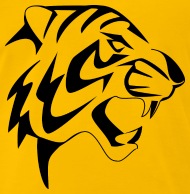 190x194 Animals Tattoo Sketch Tiger Men's Premium T Shirt Spreadshirt