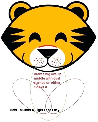 400x497 How To Draw A Tiger Face How To Draw A Tiger Step