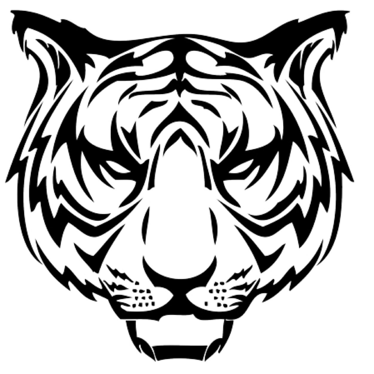 1252x1252 Tiger Face Drawing Simple How To Draw A Cute Thanhhoacar Com