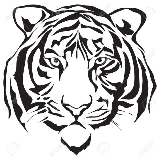 Tiger Face Outline Drawing | Free download on ClipArtMag