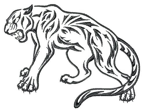 500x388 Tiger Outline Embroidery Designs Machine Embroidery Designs