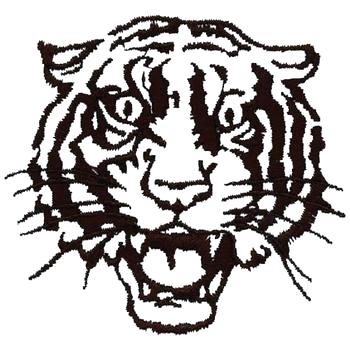 350x350 Tiger Outline Tiger Outline Vector Drawing