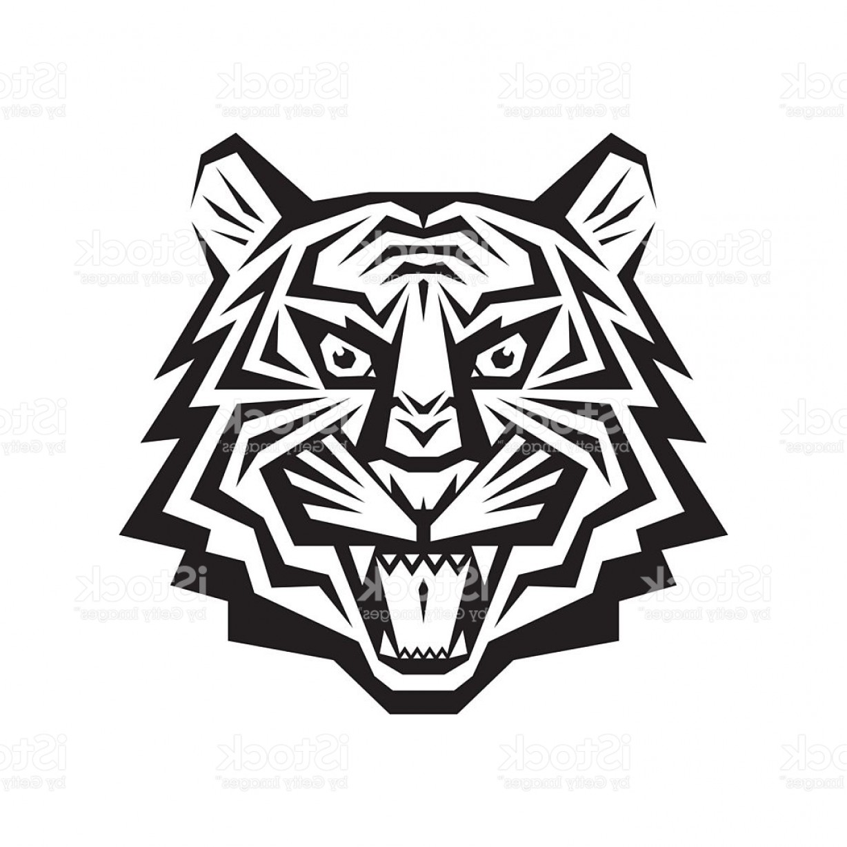 1228x1228 Tiger Head Vector Sign Concept Illustration Gm Sohadacouri