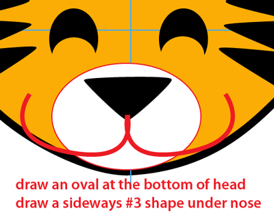 400x311 How To Draw A Cartoon Baby Tiger With Easy Step
