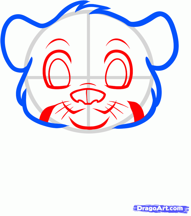 800x901 How To Draw An Anime Tiger, Step