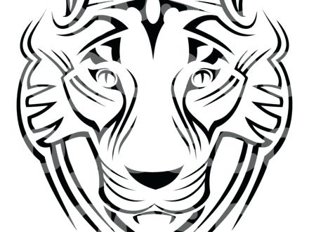 440x330 Tiger Head Coloring