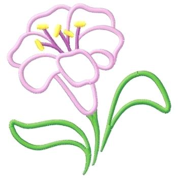 350x350 Lily Outline Outline Picture Of Lily Flower