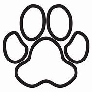 190x190 Fresh Tiger Paw Print Outline Charte