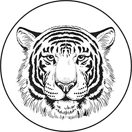 425x425 Pretty Majestic Zoo Animal Pen Sketch Head Vinyl Decal