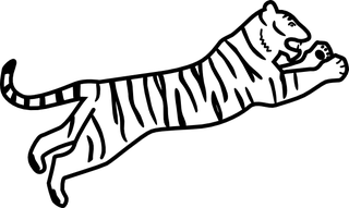 320x191 Drawn Tiger Pencil Drawing Image Of Simple