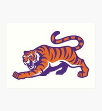 210x230 clemson tiger drawing art prints redbubble