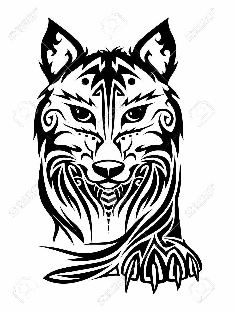 Tiger Profile Drawing