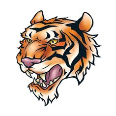 236x236 The Top Roaring Tiger Head Tattoo Drawing Images Tiger Head
