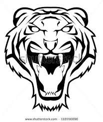 207x244 Image Result For Tiger Roar Head Drawing Tigers Tiger Drawing