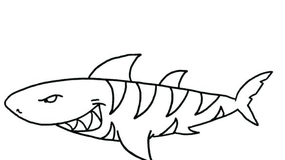 585x329 Ideas Collection Tiger Shark Coloring Pages With Sand