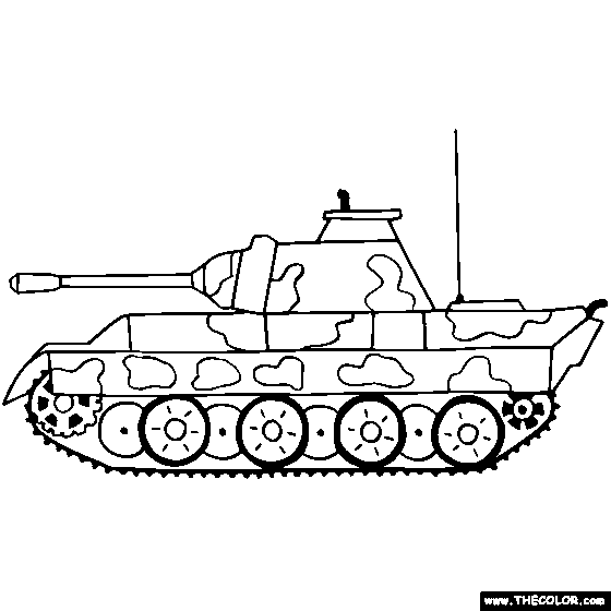 Tiger Tank Drawing
