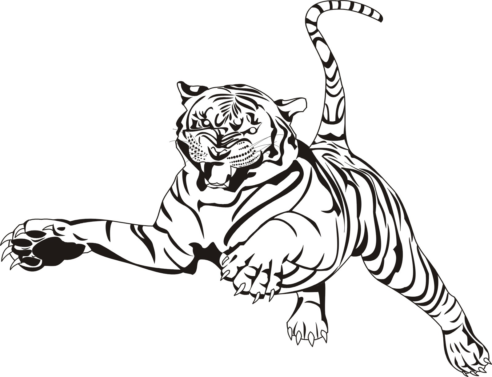 1599x1225 Tiger Coloring Pages Wealth Pictures Of Tigers To Color Skill