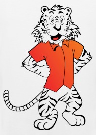 190x265 Cartoon White Tiger Men's Premium Tank Top Spreadshirt