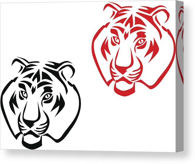 661x555 Tiger Tattoo Canvas Print Canvas Art