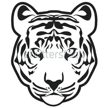 380x380 Tigger Outline Tiger Template Tiger Lily Flower Tattoo Outline