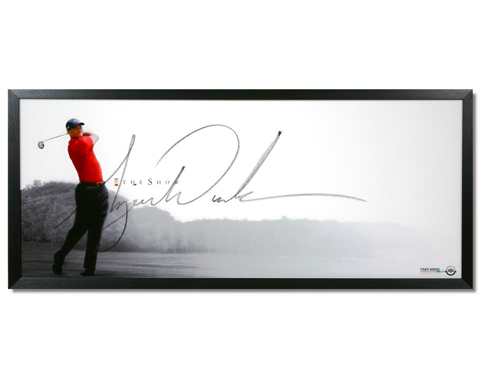 1000x800 Tiger Woods 'the Show' Signed And Framed Print