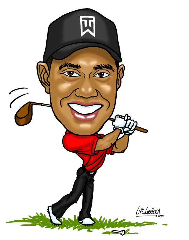 Tiger Woods Drawing | Free download on ClipArtMag