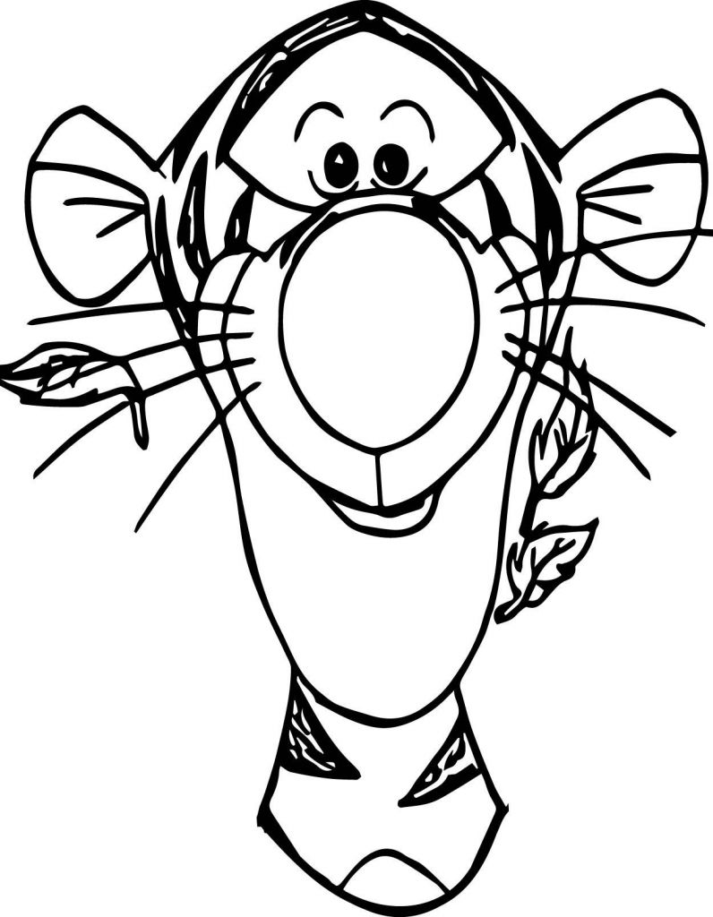 796x1024 Rocking Horse Coloring Pages Awesome Winnie The Pooh Tigger Face