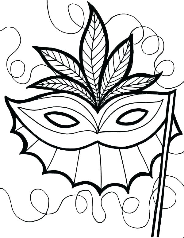 600x776 Coloring Pages Mask