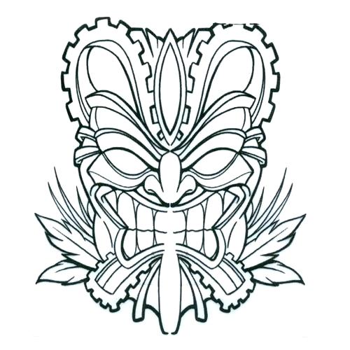 500x500 Tiki Mask Coloring Pages Mask Coloring Pages Masks Coloring Pages