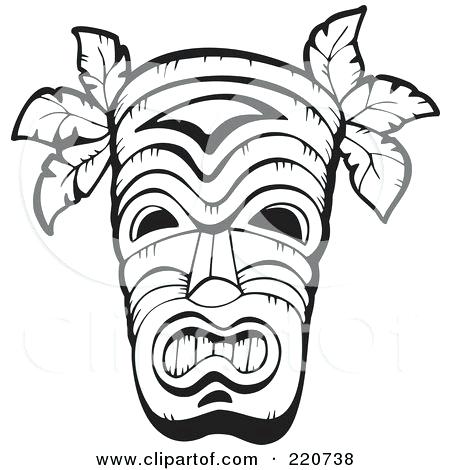 450x470 tiki mask coloring pages tiki faces coloring pages