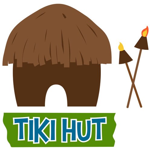 500x500 Tiki Hut