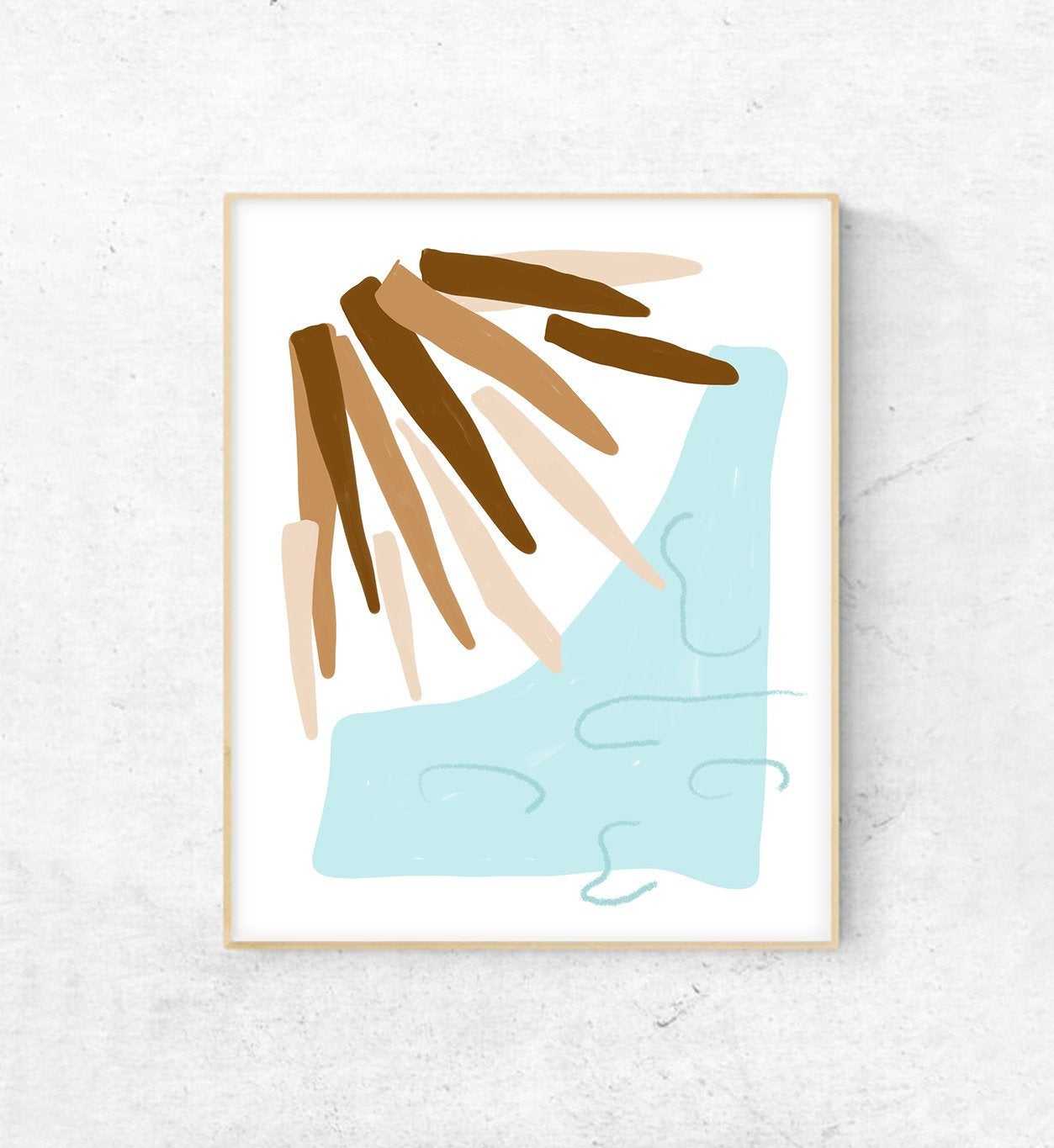 1253x1365 Under The Tiki Hut Geometric Abstract Wall Art Print Etsy