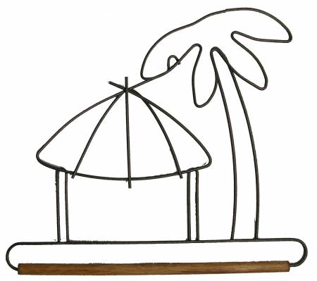 450x399 Tiki Hut Hanger With Stained Dowel
