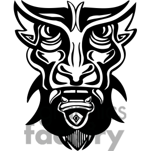 300x300 Funny Tiki Man Clipart