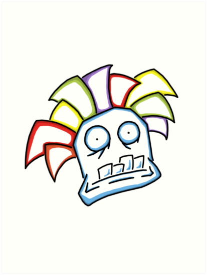 413x549 Retro Tiki Mask Art Prints